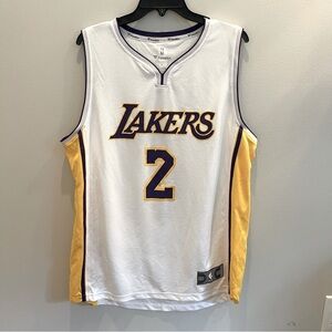 FANATICS NBA LOS ANGELES LAKERS LONZO BALL WHITE JERSEY SIZE Large
